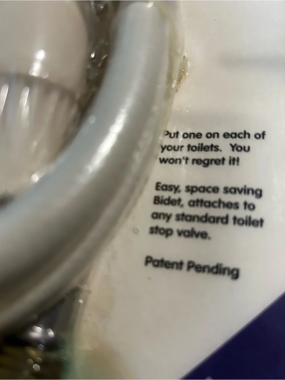 Sanitary Spray Hose / Handheld Bidet Diagram Print